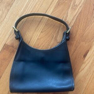 Small Coach bag in black leather